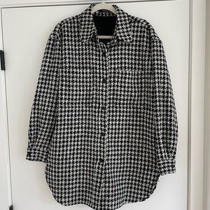 Reserved Houndstooth Shirt Jacket